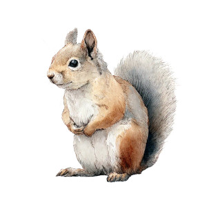 Squirrel Illustration Vinyl Car Decal Sticker – Waterproof & UV-Resistant 3.4133333333333336" Squirrel Illustration Vinyl Car Decal Sticker – Waterproof & UV-Resistant 3.4133333333333336"