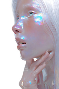 Ethereal Glass Maiden V2 Vinyl Car Decal Sticker – Waterproof & UV-Resistant 8.96"