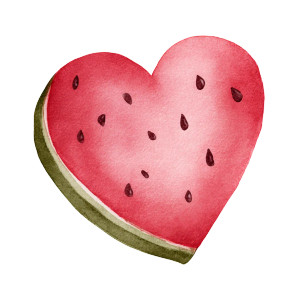 Cute Watermelon Heart Vinyl Car Decal Sticker – Waterproof & UV-Resistant 3.4133333333333336" Cute Watermelon Heart Vinyl Car Decal Sticker – Waterproof & UV-Resistant 3.4133333333333336"