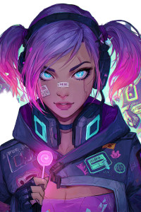 Cyberpunk Mischievous Girl Vinyl Car Decal Sticker – Waterproof & UV-Resistant 4.4 Cyberpunk Mischievous Girl Vinyl Car Decal Sticker – Waterproof & UV-Resistant 4.4