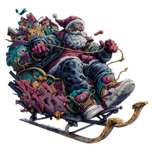 Y2K Santa Sleigh Vinyl Car Decal Sticker – Waterproof & UV-Resistant 6.826666666666667" Y2K Santa Sleigh Vinyl Car Decal Sticker – Waterproof & UV-Resistant 6.826666666666667"