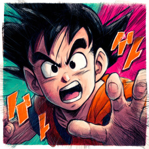 Goofy Gohan Portrait Vinyl Car Decal Sticker – Waterproof & UV-Resistant 6.826666666666667"
