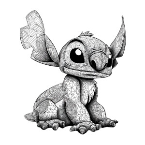 Lilo & Stitch V2 Vinyl Car Decal Sticker – Waterproof & UV-Resistant 3.4133333333333336"