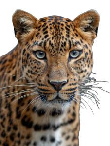 Leopard Portrait V4 Vinyl Car Decal Sticker – Waterproof & UV-Resistant 8.213333333333333"