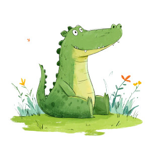 Cartoon Alligator Vinyl Car Decal Sticker – Waterproof & UV-Resistant 3.4133333333333336" Cartoon Alligator Vinyl Car Decal Sticker – Waterproof & UV-Resistant 3.4133333333333336"