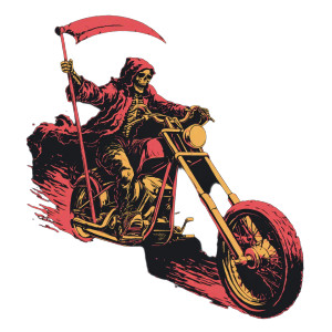 Grim Reaper Chopper Vinyl Car Decal Sticker – Waterproof & UV-Resistant 6.826666666666667" Grim Reaper Chopper Vinyl Car Decal Sticker – Waterproof & UV-Resistant 6.826666666666667"