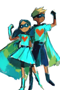 Kid Superheroes V2 Vinyl Car Decal Sticker – Waterproof & UV-Resistant 4.4