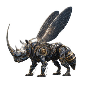 Rhino Wasp Vinyl Car Decal Sticker – Waterproof & UV-Resistant 3.4133333333333336" Rhino Wasp Vinyl Car Decal Sticker – Waterproof & UV-Resistant 3.4133333333333336"