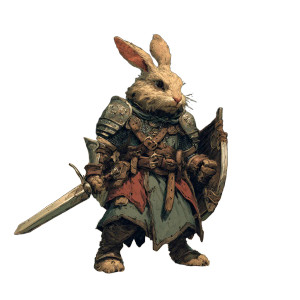 Armored Rabbit Warrior V2 Vinyl Car Decal Sticker – Waterproof & UV-Resistant 3.4133333333333336" Armored Rabbit Warrior V2 Vinyl Car Decal Sticker – Waterproof & UV-Resistant 3.4133333333333336"