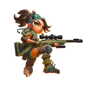 Chibi Sniper Vinyl Car Decal Sticker – Waterproof & UV-Resistant 6.826666666666667"