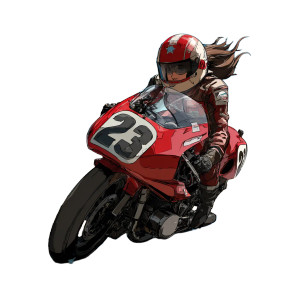 Cartoon Motorcycle Racer Vinyl Car Decal Sticker – Waterproof & UV-Resistant 3.4133333333333336" Cartoon Motorcycle Racer Vinyl Car Decal Sticker – Waterproof & UV-Resistant 3.4133333333333336"