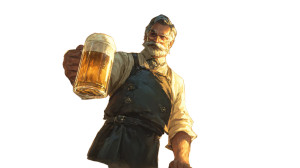 Fantasy Bartender Portrait Vinyl Car Decal Sticker – Waterproof & UV-Resistant 5.4