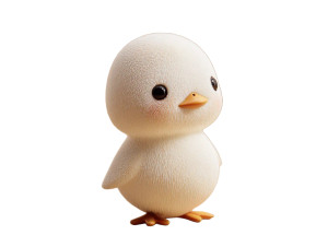 Cute Chibi Duck V2 Vinyl Car Decal Sticker – Waterproof & UV-Resistant 6.1866666666666665"
