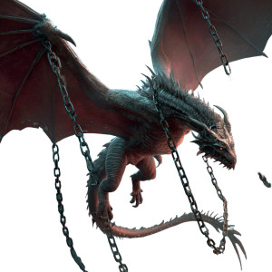 Chained Dragon Vinyl Car Decal Sticker – Waterproof & UV-Resistant 3.4133333333333336" Chained Dragon Vinyl Car Decal Sticker – Waterproof & UV-Resistant 3.4133333333333336"