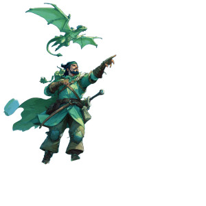 Green Battle-Mage Vinyl Car Decal Sticker – Waterproof & UV-Resistant 3.4133333333333336"
