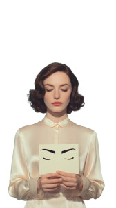 Retro Woman With Eyebrows Vinyl Car Decal Sticker – Waterproof & UV-Resistant 9.706666666666667"