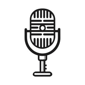Classic Microphone Icon Vinyl Car Decal Sticker – Waterproof & UV-Resistant 3.4133333333333336"
