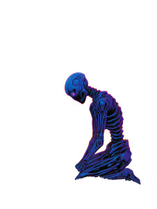 Weeping Cyborg Mourning Vinyl Car Decal Sticker – Waterproof & UV-Resistant 4.1066666666666665"