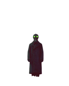 Glowing Gas Mask Vinyl Car Decal Sticker – Waterproof & UV-Resistant 4.0"