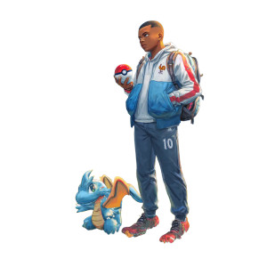 Mbappé Pokémon Trainer Vinyl Car Decal Sticker – Waterproof & UV-Resistant 3.4133333333333336"