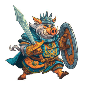 Boar Warrior V4 Vinyl Car Decal Sticker – Waterproof & UV-Resistant 6.826666666666667"