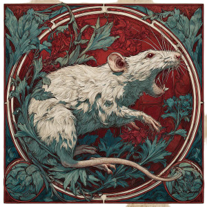 Art Nouveau Rat Vinyl Car Decal Sticker – Waterproof & UV-Resistant 3.4133333333333336" Art Nouveau Rat Vinyl Car Decal Sticker – Waterproof & UV-Resistant 3.4133333333333336"