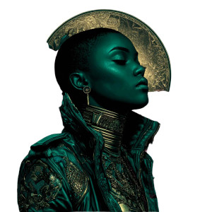 Regal Afrofuturist Portrait Vinyl Car Decal Sticker – Waterproof & UV-Resistant 3.4133333333333336" Regal Afrofuturist Portrait Vinyl Car Decal Sticker – Waterproof & UV-Resistant 3.4133333333333336"