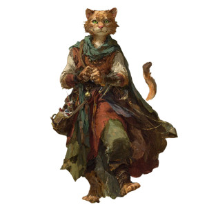 Tabaxi Rogue Portrait V4 Vinyl Car Decal Sticker – Waterproof & UV-Resistant 6.826666666666667"