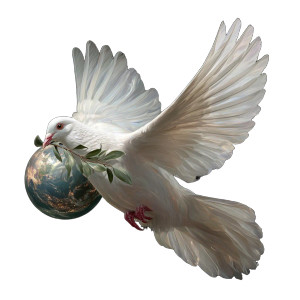 Peaceful Dove Flight V2 Vinyl Car Decal Sticker – Waterproof & UV-Resistant 3.4133333333333336"