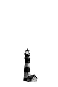 Lighthouse Illustration Vinyl Car Decal Sticker – Waterproof & UV-Resistant 8.96"