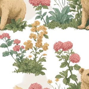 Bear And Flowers V2 Vinyl Car Decal Sticker – Waterproof & UV-Resistant 3.4133333333333336" Bear And Flowers V2 Vinyl Car Decal Sticker – Waterproof & UV-Resistant 3.4133333333333336"