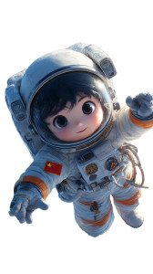 Child Astronaut Adventure V5 Vinyl Car Decal Sticker – Waterproof & UV-Resistant 9.706666666666667"