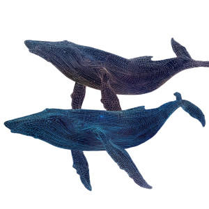 Whales In Hyperspace Vinyl Car Decal Sticker – Waterproof & UV-Resistant 6.826666666666667" Whales In Hyperspace Vinyl Car Decal Sticker – Waterproof & UV-Resistant 6.826666666666667"