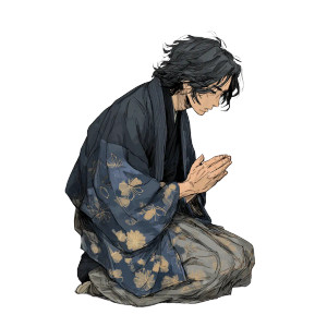 Praying Kimono Man Vinyl Car Decal Sticker – Waterproof & UV-Resistant 3.4133333333333336" Praying Kimono Man Vinyl Car Decal Sticker – Waterproof & UV-Resistant 3.4133333333333336"