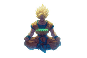Super Saiyan Goku V93 Vinyl Car Decal Sticker – Waterproof & UV-Resistant 2.986666666666667"