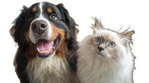 Happy Pets Duo V3 Vinyl Car Decal Sticker – Waterproof & UV-Resistant 2.72"