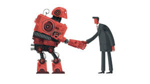 Robot Handshake Vinyl Car Decal Sticker – Waterproof & UV-Resistant 2.72" Robot Handshake Vinyl Car Decal Sticker – Waterproof & UV-Resistant 2.72"