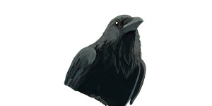 Whimsical Black Raven Vinyl Car Decal Sticker – Waterproof & UV-Resistant 5.12"