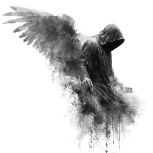 Fallen Angel Man Vinyl Car Decal Sticker – Waterproof & UV-Resistant 3.4133333333333336"