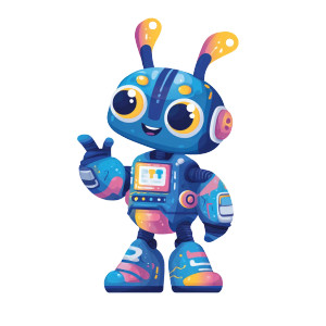 Techy Mascot Vinyl Car Decal Sticker – Waterproof & UV-Resistant 3.4133333333333336"