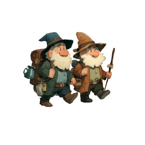 Dwarves Crossing River Vinyl Car Decal Sticker – Waterproof & UV-Resistant 3.4133333333333336"