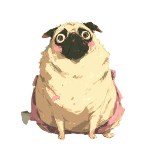 Kawaii Pug Vinyl Car Decal Sticker – Waterproof & UV-Resistant 3.4133333333333336" Kawaii Pug Vinyl Car Decal Sticker – Waterproof & UV-Resistant 3.4133333333333336"
