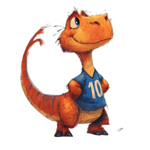 Friendly Dino Athlete Vinyl Car Decal Sticker – Waterproof & UV-Resistant 3.4133333333333336" Friendly Dino Athlete Vinyl Car Decal Sticker – Waterproof & UV-Resistant 3.4133333333333336"