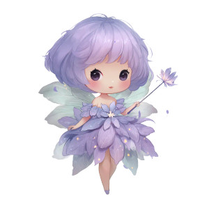 Lavender Fairy Vinyl Car Decal Sticker – Waterproof & UV-Resistant 6.826666666666667" Lavender Fairy Vinyl Car Decal Sticker – Waterproof & UV-Resistant 6.826666666666667"