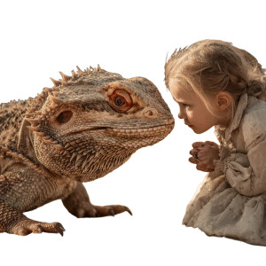 Giant Lizard Girl Vinyl Car Decal Sticker – Waterproof & UV-Resistant 6.826666666666667"