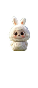Cute Furry Creature V2 Vinyl Car Decal Sticker – Waterproof & UV-Resistant 5.6"