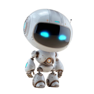Friendly Child-Sized Robot Vinyl Car Decal Sticker – Waterproof & UV-Resistant 6.826666666666667"