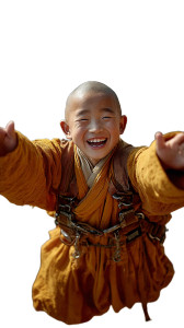 Joyful Shaolin Boy Vinyl Car Decal Sticker – Waterproof & UV-Resistant 9.706666666666667" Joyful Shaolin Boy Vinyl Car Decal Sticker – Waterproof & UV-Resistant 9.706666666666667"
