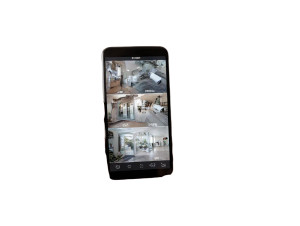 Hand Holding Smartphone V29 Vinyl Car Decal Sticker – Waterproof & UV-Resistant 6.1866666666666665"