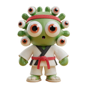 Karate Mascot Vinyl Car Decal Sticker – Waterproof & UV-Resistant 3.4133333333333336" Karate Mascot Vinyl Car Decal Sticker – Waterproof & UV-Resistant 3.4133333333333336"